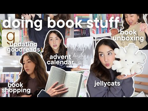 doing book stuff📖❄️ book shopping, book unboxing, storygraph, jellycat shopping