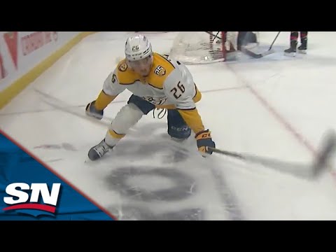 Predators Philip Tomasino Drives To Net Before Targeting One Top Shelf