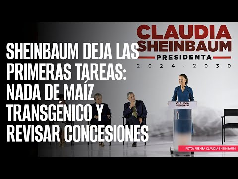 Sheinbaum deja las primeras tareas: nada de maíz transgénico y revisar concesiones