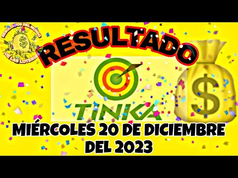 RESULTADO TINKA DEL MIÉRCOLES 20 DE DICIEMBRE DEL 2023 /LOTERÍA DE PERÚ/