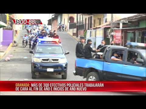 Policía de Granada inicia plan de seguridad por fiestas de fin de año - Nicaragua