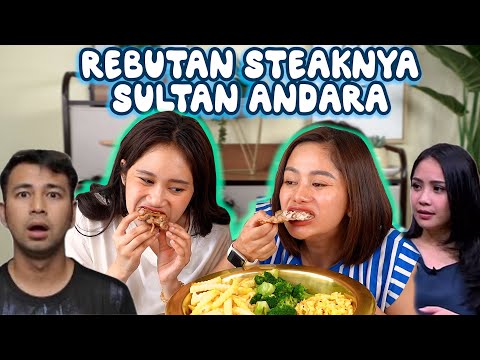 EMAK DAN ANAK INI REBUTAN STEAKNYA SULTAN ANDARA SAMPE RIBUT…!!!