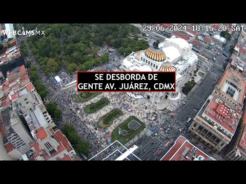 ?? #CDMX | Se desborda de gente. Av. Juárez #EnVivo #pride2024
