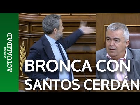 Bronca brutal de Olano con Santos Cerdán