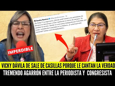 ¡ATENCIÓN!FUERTE AGARR0N ENTRE VICKY DÁVILA Y CONGRESISTA QUE LE CANTÓ LA TABLA SOBRE SU PERIODISMO