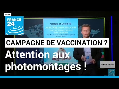 Fausse campagne de vaccination, fausse Une de journal : attention aux photomontages ! • FRANCE 24