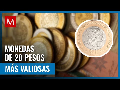 Estas son las monedas conmemorativas de 20 pesos que se compran con un precio mayor al nominal