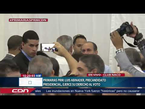 Primarias PRM Luis Abinader, precandidato presidencial, ejerce su derecho al voto