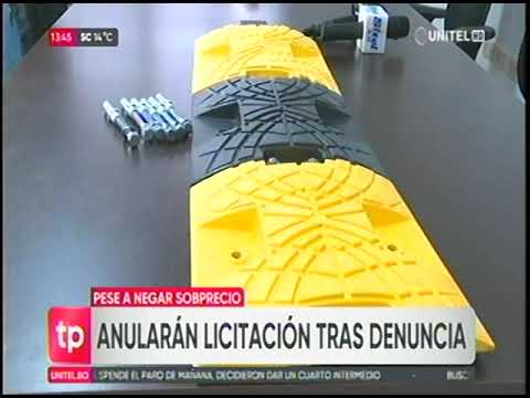 26062024 JOSÉ FRANCISCO ECHAZÍÚ ALCALDÍA NIEGA SOBREPRECIO DE ROMPEMUELLES Y TACHONES UNITEL