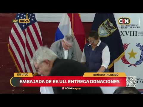 Embajada de EEUU entrega donaciones a Bañado Tacumbú