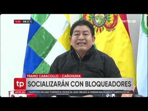 06072024 EDGAR MONTAÑO PIDE LEVANTAR BLOQUEO EN CARACOLLO UNITEL