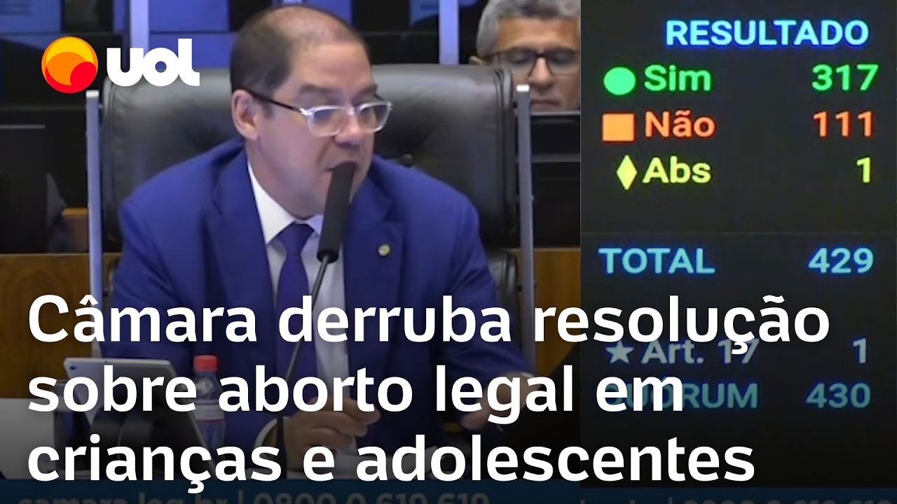 Câmara aprova projeto que derruba resolução sobre aborto legal em crianças e adolescentes TV Online Câmara aprova projeto que derruba resolução sobre aborto legal em crianças e adolescentes