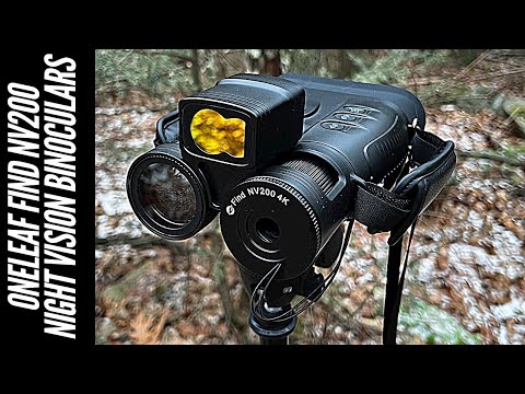 Night Vision Binoculars in 4K: OneLeaf Find NV200 | Ranger Finder, Laser, Night & Daytime Binocs
