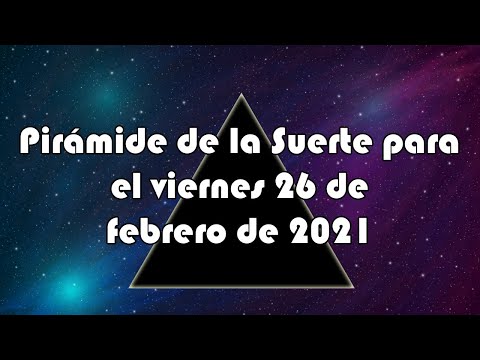 Pirámide Alternativa para el viernes 26 de febrero de 2021 - Lotería de Panamá