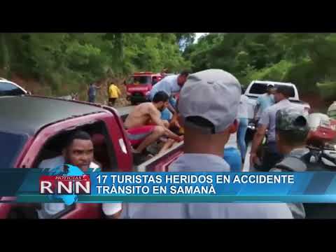17 turistas heridos en accidente tránsito en Samaná
