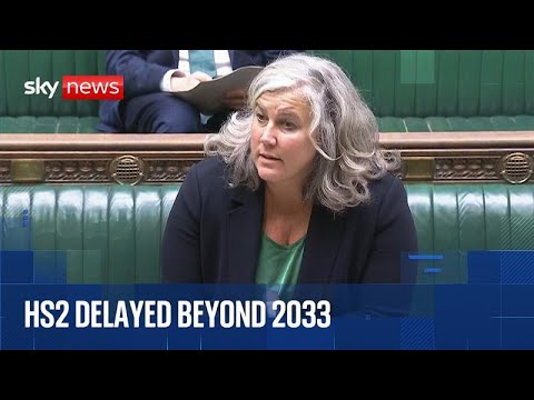 Trasnport secretary delivers a statement on HS2 in the House of Commons
