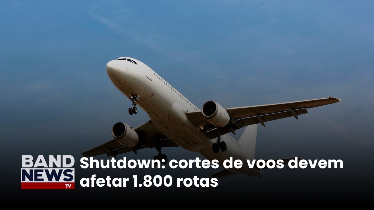 Shutdown cortes de voos devem afetar 1800 rotas | BandNews TV TV Online Shutdown cortes de voos devem afetar 1800 rotas | BandNews TV