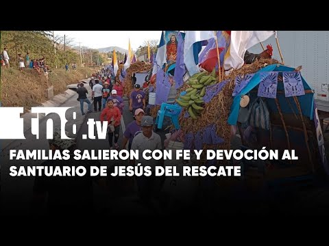 Más de cien familias salen de Masaya al santuario de Jesús del rescate en Rivas - Nicaragua