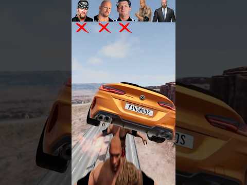 🚘Every Car Fails… Except One💥 #beamngdrive #wwe #shorts