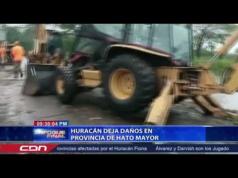 Huracán deja daños en provincia de Hato Mayor