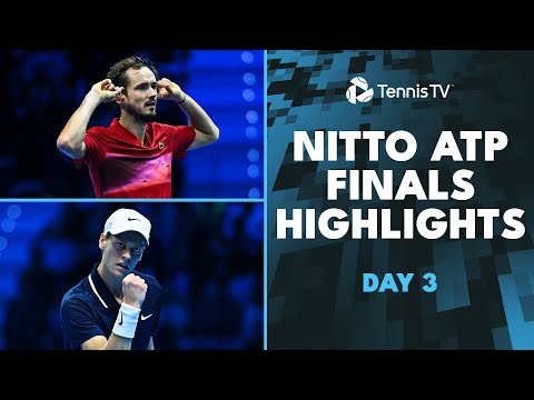 Sinner vs Fritz; Medvedev Battles De Minaur | Nitto ATP Finals 2024 Highlights Day 3