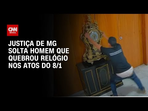 ​Homem que quebrou relógio em ato do 8/1 é solto sem tornozeleira eletrônica | CNN PRIME TIME