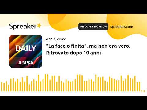 "La faccio finita", ma non era vero. Ritrovato dopo 10 anni