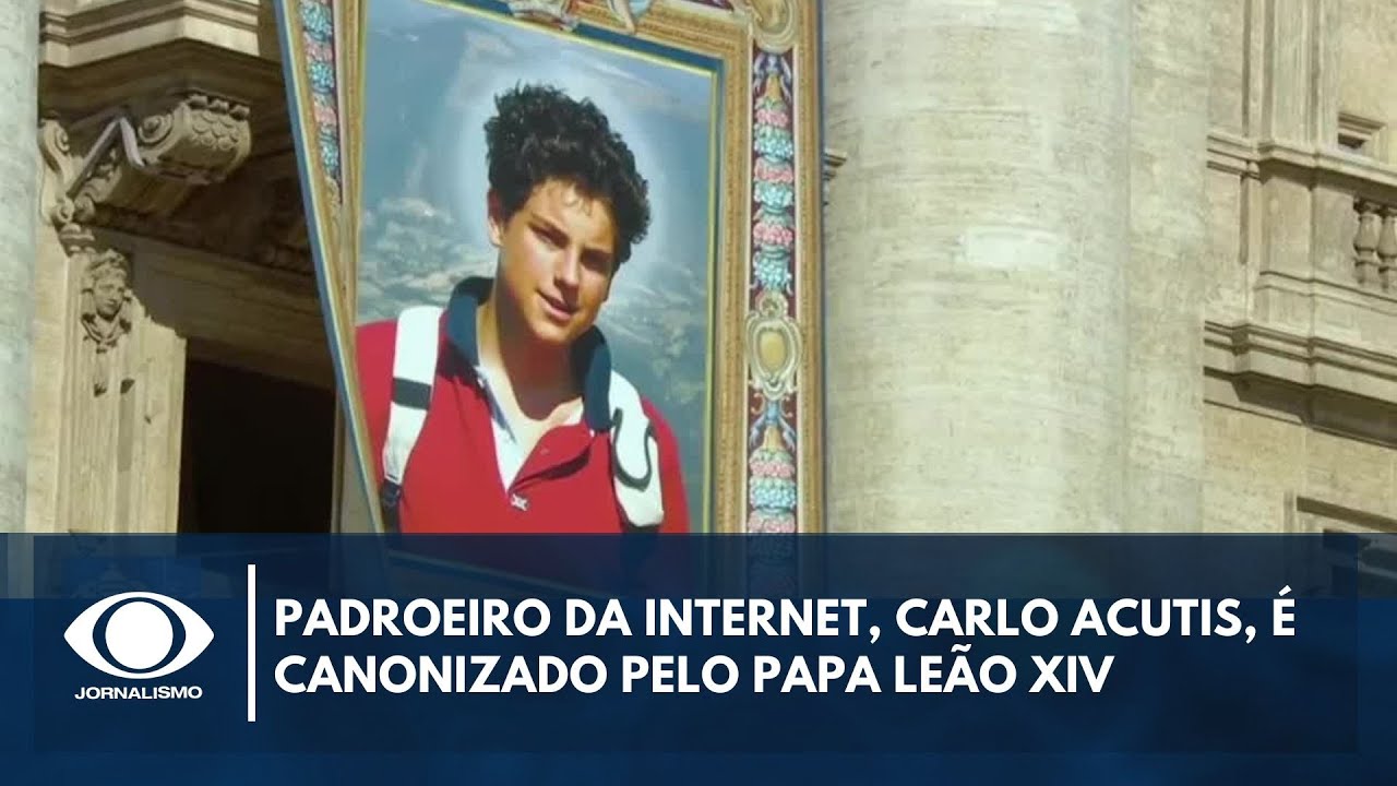 Padroeiro da internet Carlos Acutis é canonizado pelo papa Leão XIV