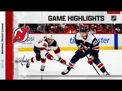 Devils @ Capitals 3/26 | NHL Highlights 2022