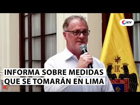 Alcalde de Lima informa sobre medidas dadas por el Ejecutivo