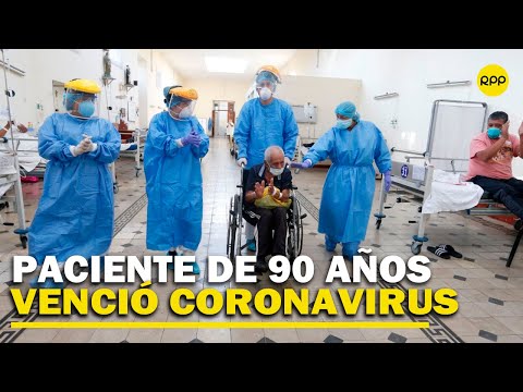 Paciente de 90 años vence al coronavirus