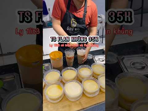 TRÀ SỮA FLAN KHỦNG 35K đi mấy bà BìnhTân ơii #trasuabanhflan #kyn99er #trasuanhalam #anvat
