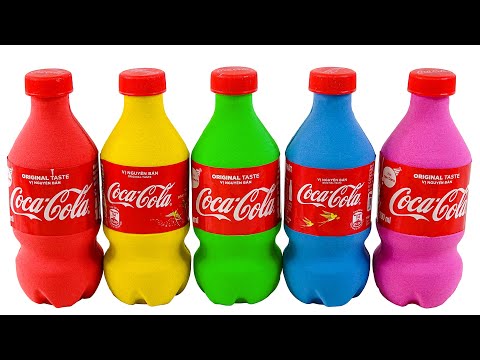 Satisfying Video l How To Make Rainbow Cola Bottles Cutting ASMR | Bon Bon Studio