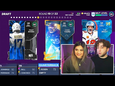 My Girlfriend Drafts My Team! Madden 21 Draft Champions