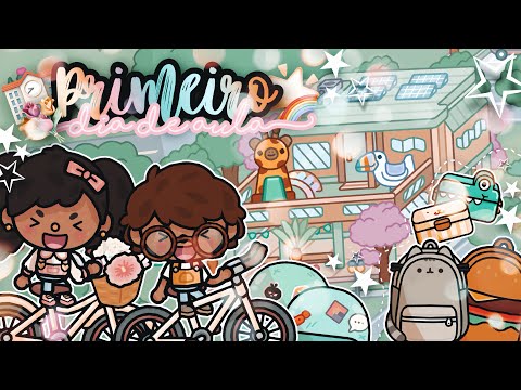 Primeiro dia de Aula dos Gêmeos 🏫🌈 * com voz 🎙 * | Mary toca 💕