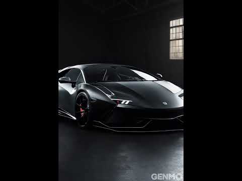 Black Lamborghini Concept Generated Through Artificial Intelligence