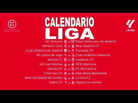 Calendario de La Liga de Fútbol de España 23/24