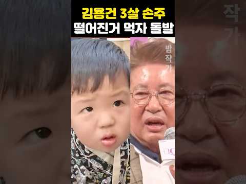 <strong>김용건</strong> 3살 손자 땅바닥에 떨어진거 먹자 돌발
