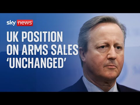 UK position on Israel arms sales remains 'unchanged', says Lord Cameron | Israel-Hamas war