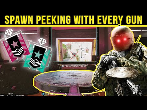Spawn peeking with EVERY GUN in Rainbow Six Siege