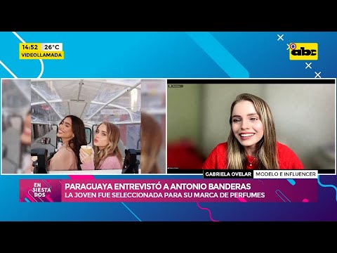 La paraguaya que entrevistó a Antonio Banderas