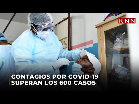 Contagios por covid-19 superan los 600 casos