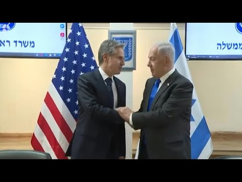 Blinken rencontre Netanyahu en Israël au 6e jour de guerre avec le Hamas | AFP Images