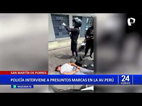 SMP: capturan a presuntos marcas en la avenida Perú
