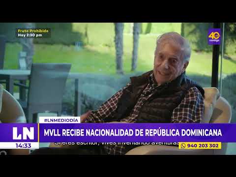 República Dominicana otorgó nacionalidad a Mario Vargas Llosa