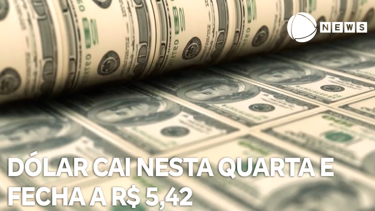 Dólar cai nesta quarta feira e fecha a R$ 542