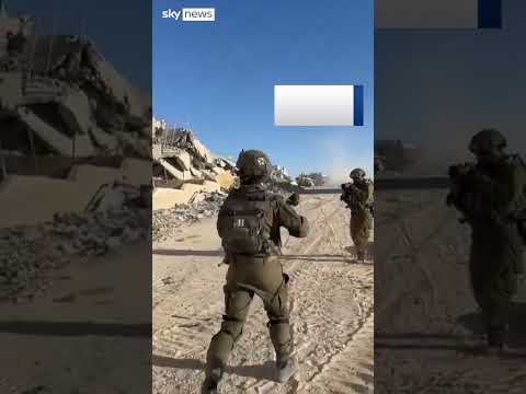 IDF soldiers walk blindfolded Palestinians