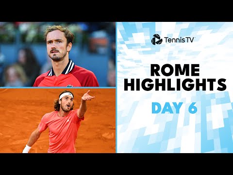 Tsitsipas vs Norrie; Medvedev Faces Medjedovic; Rune & Rublev In Action | Rome 2024 Highlights Day 6