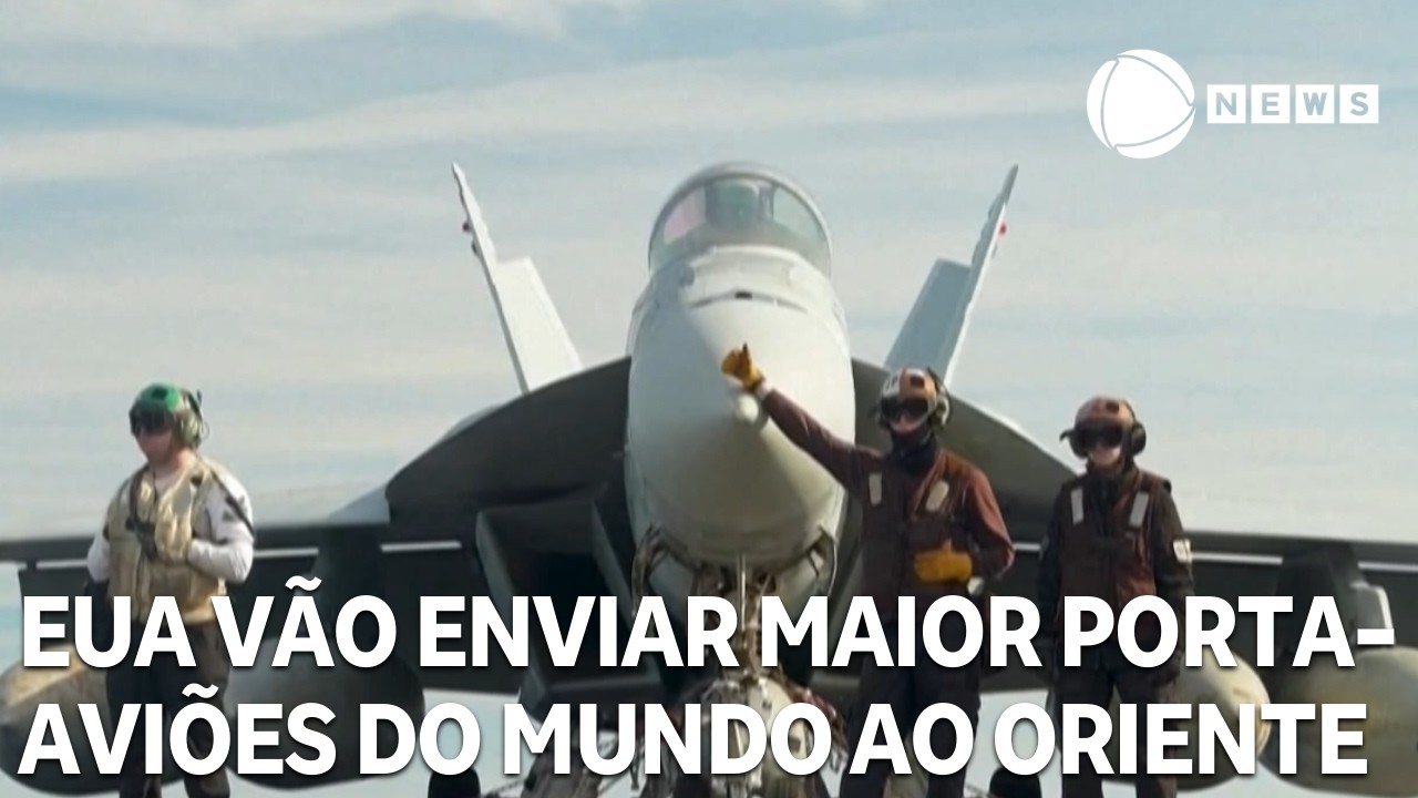 EUA deslocam maior porta-aviões do mundo ao Oriente Médio
