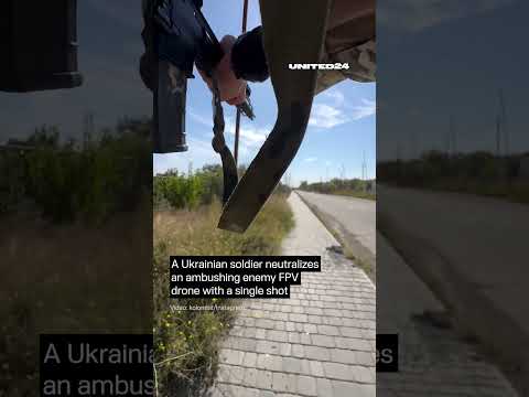 <strong>One</strong> Shot – Minus <strong>One</strong> Russian Drone #warinukraine